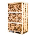 Palette kammergetrocknetes gespalten Eiche Brennholz 33cm