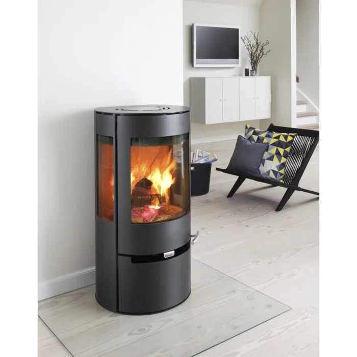 Kaminofen Alicante-Verkleidung Gusseisen Grau 8 kW Kaminofen Alicante-Verkleidung Gusseisen Grau 8 kW